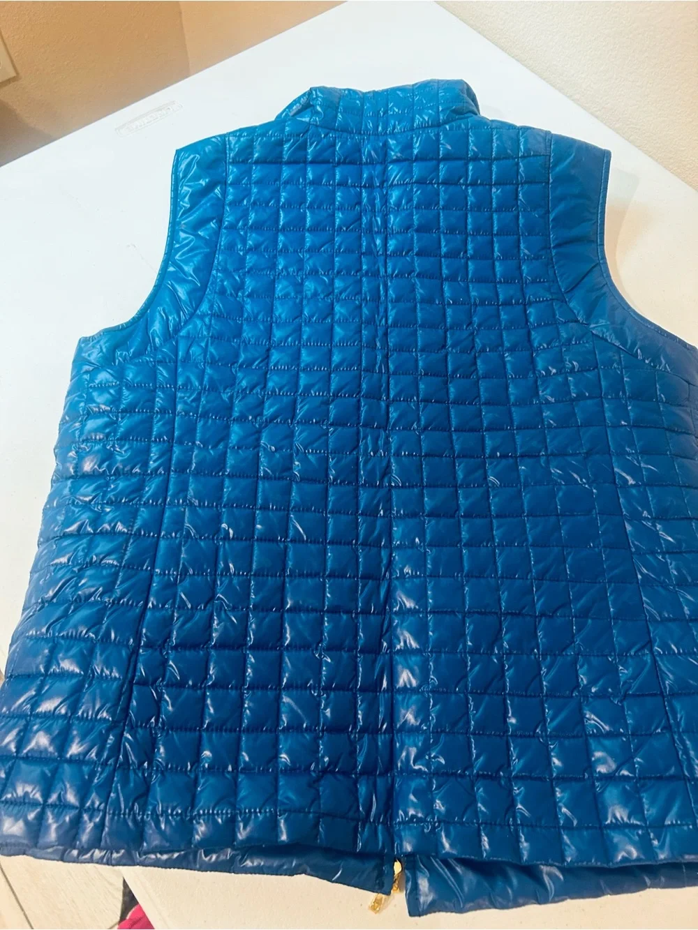 Tory Burch Girls' Quilted Royal Blue Puffer Vest